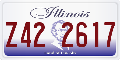 IL license plate Z422617
