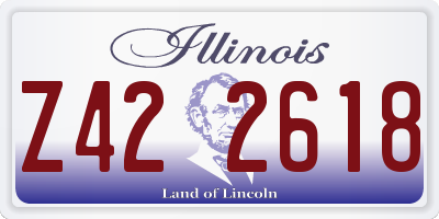 IL license plate Z422618