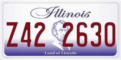 IL license plate Z422630