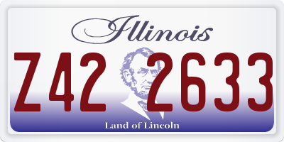 IL license plate Z422633