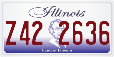 IL license plate Z422636