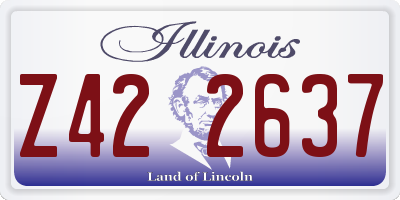 IL license plate Z422637