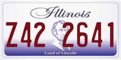 IL license plate Z422641