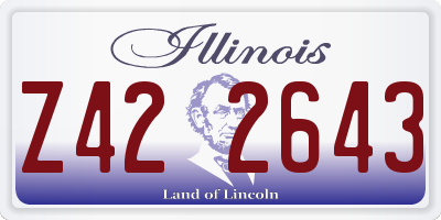 IL license plate Z422643