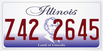 IL license plate Z422645