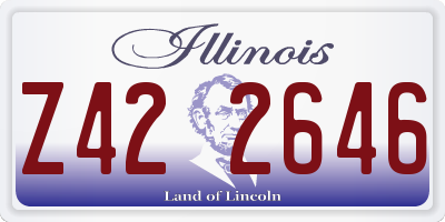 IL license plate Z422646