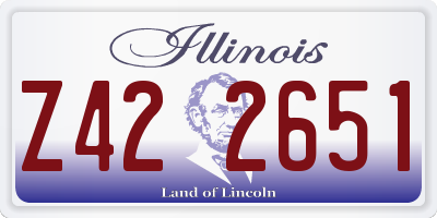 IL license plate Z422651