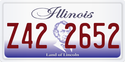 IL license plate Z422652