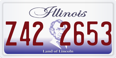 IL license plate Z422653