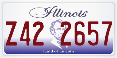 IL license plate Z422657