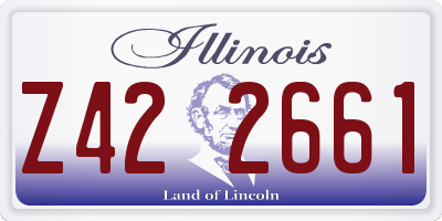 IL license plate Z422661