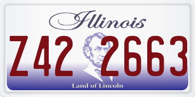 IL license plate Z422663