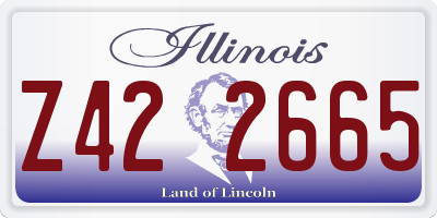 IL license plate Z422665