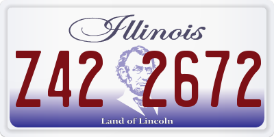 IL license plate Z422672