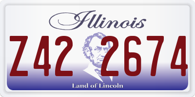 IL license plate Z422674