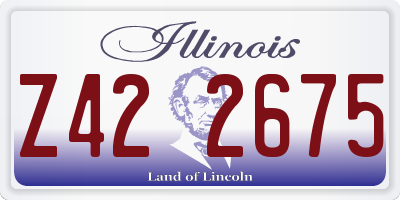 IL license plate Z422675