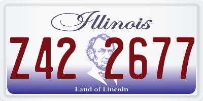 IL license plate Z422677