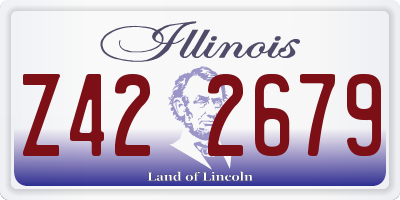 IL license plate Z422679