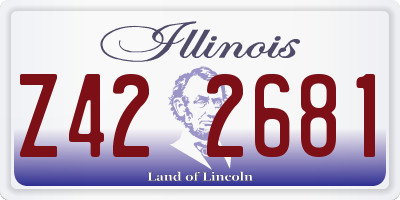 IL license plate Z422681