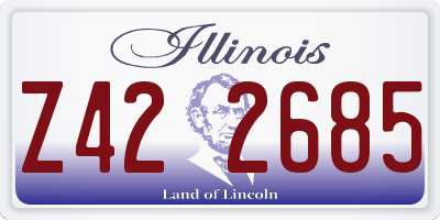 IL license plate Z422685