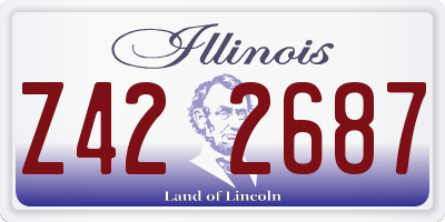IL license plate Z422687