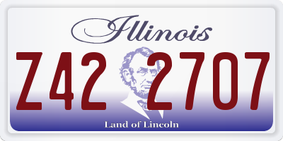 IL license plate Z422707