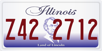 IL license plate Z422712