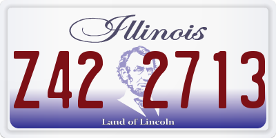 IL license plate Z422713