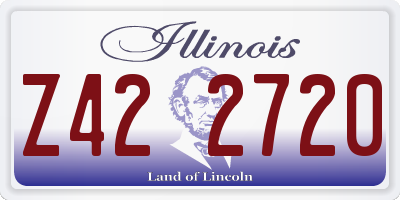 IL license plate Z422720