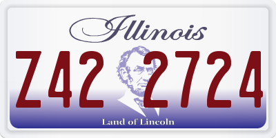 IL license plate Z422724