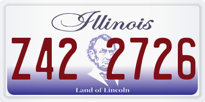 IL license plate Z422726
