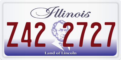 IL license plate Z422727