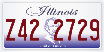 IL license plate Z422729