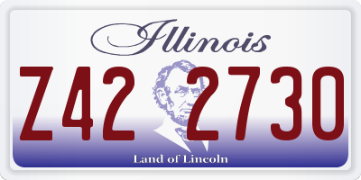 IL license plate Z422730