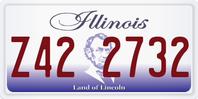 IL license plate Z422732