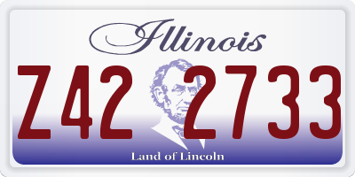 IL license plate Z422733