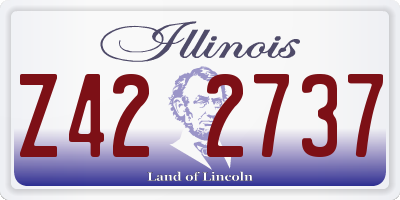IL license plate Z422737