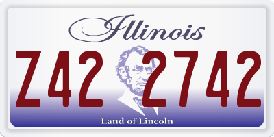 IL license plate Z422742