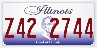 IL license plate Z422744