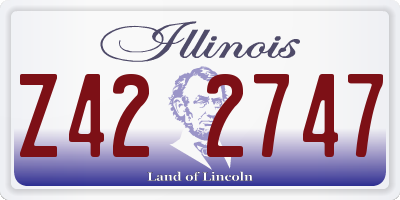 IL license plate Z422747