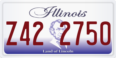 IL license plate Z422750