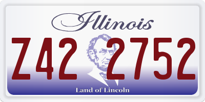 IL license plate Z422752