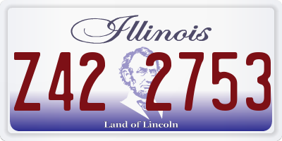 IL license plate Z422753