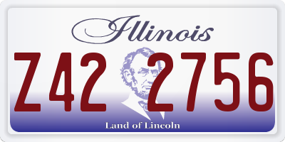 IL license plate Z422756