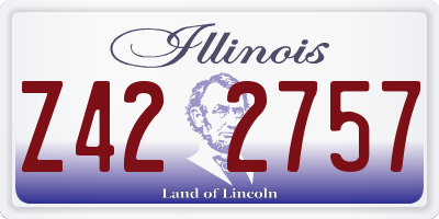 IL license plate Z422757