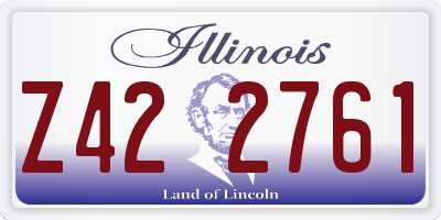 IL license plate Z422761