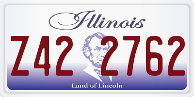 IL license plate Z422762