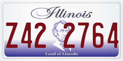 IL license plate Z422764
