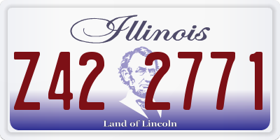 IL license plate Z422771