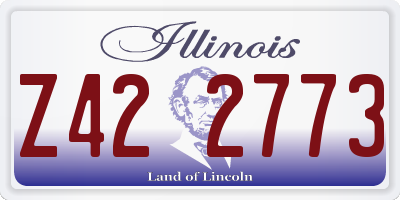 IL license plate Z422773